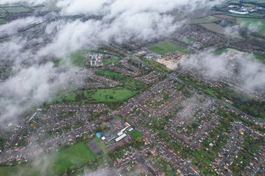 Beautiful and Dramatic Clouds over British City
