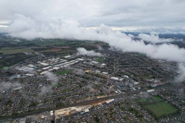 Beautiful and Dramatic Clouds over British City