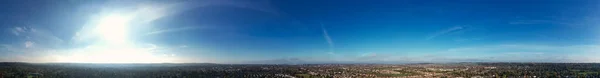 Vista Aérea Bonita Cidade Luton Cidade Britânica Dia Ensolarado Claro — Fotografia de Stock