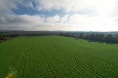 İngiltere 'nin St. Albans kentindeki İngiliz Manzarası ve Kırsal Bölgesi Güzel Hava Manzarası