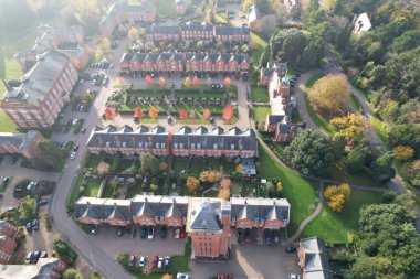 İngiltere 'nin St. Albans kentindeki İngiliz Manzarası ve Kırsal Bölgesi Güzel Hava Manzarası