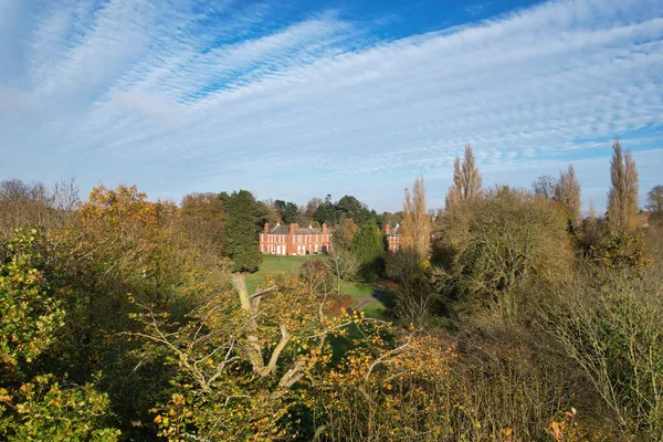 stock image Beautiful Aerial View of British Landscape and Countryside at St Albans of England UK