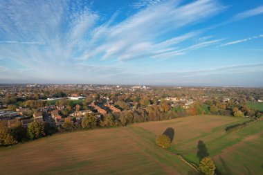 İngiltere 'nin St. Albans kentindeki İngiliz Manzarası ve Kırsal Bölgesi Güzel Hava Manzarası