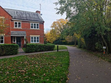 İngiltere 'nin St. Albans kasabasındaki yerel halk parkı manzarası