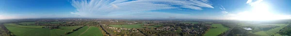 Schöne Landschaft Des Dorfes Albans Und Der Landschaft Von England — Stockfoto