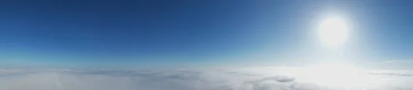 Drohnenblick Über Den Nebelwolken Tag — Stockfoto