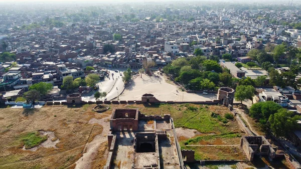 Letecký Pohled Historické Královské Pevnosti Shahi Qila Sheikhupura — Stock fotografie