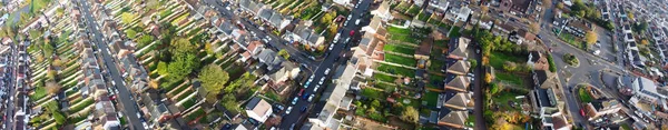 Воздушный Вид Город Лютон Британском Городе Ясный Солнечный День Зимы — стоковое фото
