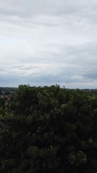 Filmagem Alto Ângulo Casas Residenciais Saint Augustine Ave Luton Drone — Vídeo de Stock