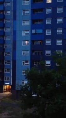 İngiltere 'nin Luton şehrinin Gece Havadan Görüntüsü
