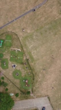 An Aerial view of Playground at Luton England UK