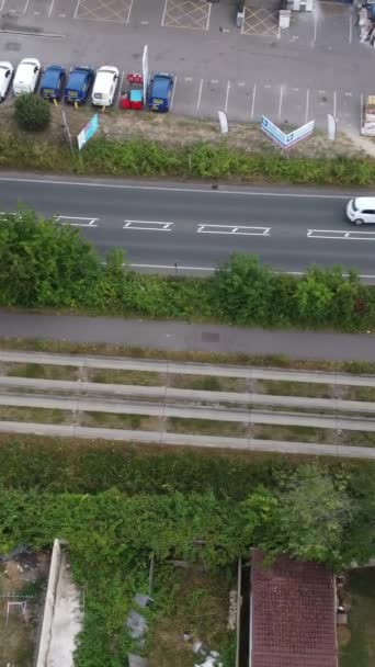 British Rail Torach Przejeżdżających Przez Anglię Widok Kamery Drona — Wideo stockowe
