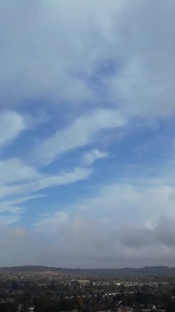 Time Lapse Nagranie Pięknych Chmur Nad Miastem — Wideo stockowe