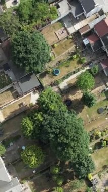 Günbatımında Merkez Luton Şehir ve Binalarının Yüksek Açılı Görüntüleri, İngiltere 'nin Modern ve Tarihi İngiltere Görüntüsü