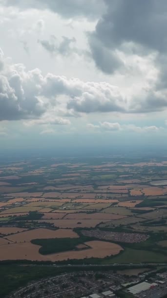 Fast Moving Dramatic Winter Nubes Negras Sobre Inglaterra — Vídeo de stock