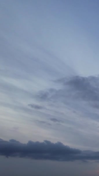 Fast Moving Dramatic Winter Black Clouds England — Stock Video