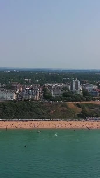 Spojené Království Bournemouth Beach Červen 2022 Lidé Baví Během Letních — Stock video
