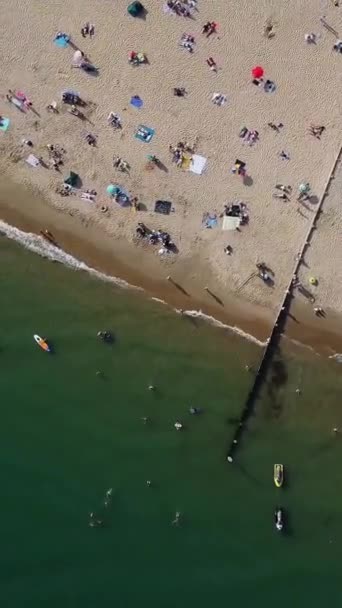 Regno Unito Bournemouth Beach Luglio 2022 Persone Divertono Durante Loro — Video Stock