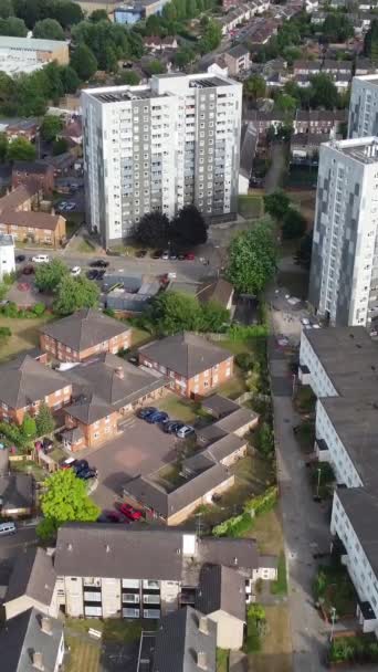 High Angle Footage Central Luton City Buildings Sunset Beautiful Footage — 비디오