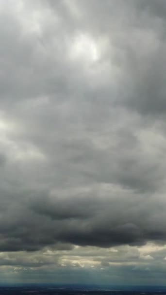 Vista Alto Angolo Belle Nuvole Sulla Città — Video Stock
