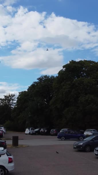 Drone Footage Luton City England Vertical Portrait Style — Vídeos de Stock