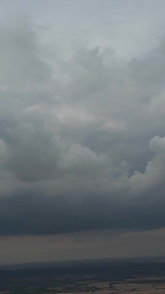 Над Хмарами Небесними Кадрами Повітряний Вид Захоплений Камерою Дрона — стокове відео