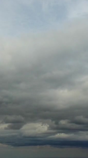 Nad Mraky Nebeskými Záběry Letecký Pohled Zachycen Kamerou Drone — Stock video