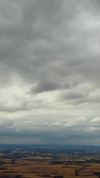Sopra Nuvole Filmati Del Cielo Vista Aerea Catturata Con Fotocamera — Video Stock