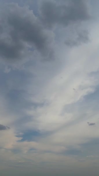 Felhők Égbolt Felett Aerial View Rögzített Drón Kamera — Stock videók