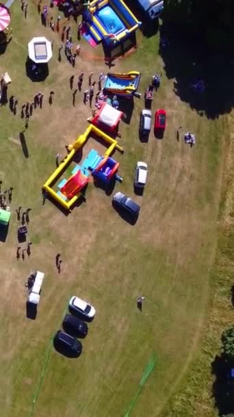 Summer Fun Fair Luton City Inghilterra Sacco Persone Stanno Godendo — Video Stock