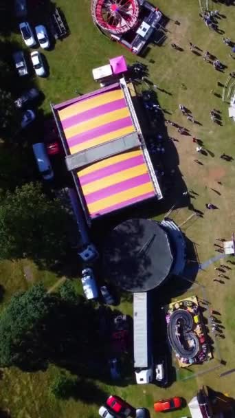 Summer Fun Fair Luton City England Veel Mensen Genieten Van — Stockvideo
