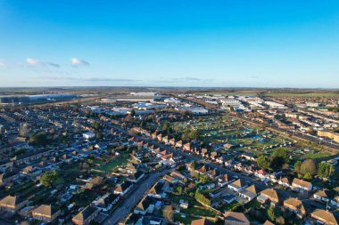 İngiliz Kasabası ve Konutları Yüksek Açı Görünümü