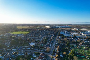 İngiliz Kasabası ve Konutları Yüksek Açı Görünümü