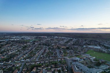 İngiliz Kasabası ve Konutları Yüksek Açı Görünümü