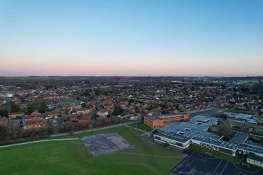 İngiliz Kasabası ve Konutları Yüksek Açı Görünümü