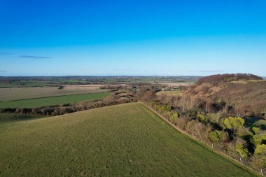 İngiltere 'nin muhteşem hava manzarası ve kırsal kesimi