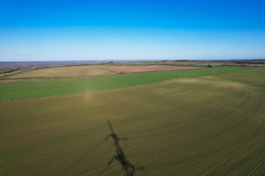 İngiltere 'nin muhteşem hava manzarası ve kırsal kesimi
