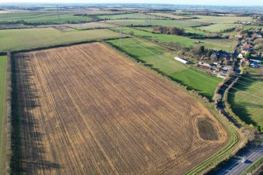 İngiltere 'nin muhteşem hava manzarası ve kırsal kesimi