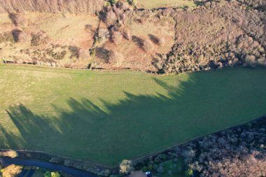 İngiltere 'nin muhteşem hava manzarası ve kırsal kesimi