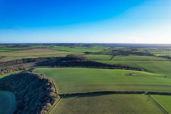 stock image Gorgeous Aerial view of British Landscape and Countryside of England