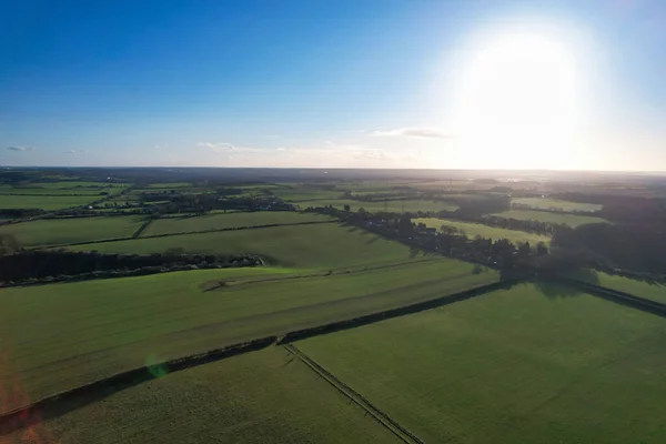 stock image Gorgeous Aerial view of British Landscape and Countryside of England