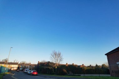 BİRLİK KINGDOM, LUTON - 26 ARALIK 2022: Luton Town, İngiltere 'deki Yolların Yüksek Açı Görünümü 