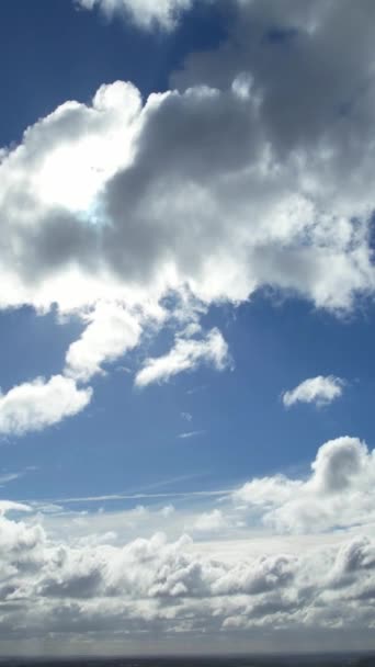 Über Den Wolken Und Himmel Luftaufnahme Mit Drohnen Kamera — Stockvideo