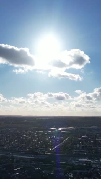 Clouds Sky Footage Aerial View Captured Drone Camera — Video