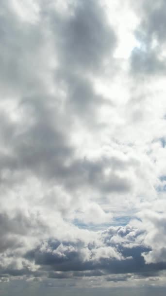Πάνω Από Σύννεφα Και Sky Footage Αεροφωτογραφία Συλληφθείσα Την Κάμερα — Αρχείο Βίντεο