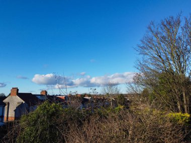 İngiltere 'nin Luton Kasabası Yüksek Açı Görünümü