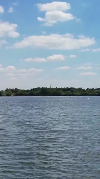 Melhor Vista Lago Inglaterra Vertical Retrato Estilo Vídeo Clip — Vídeo de Stock