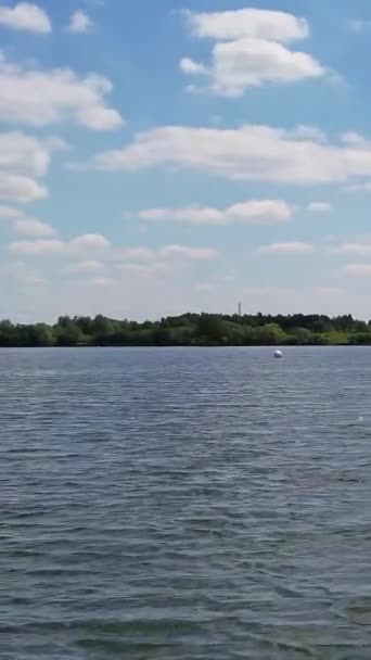Nejlepší Pohled Jezero Anglii Vertikální Portrét Styl Video Klip — Stock video