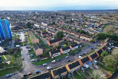 Aerial View of City on Windy Day