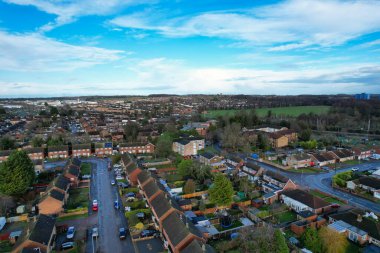Aerial View of City on Windy Day